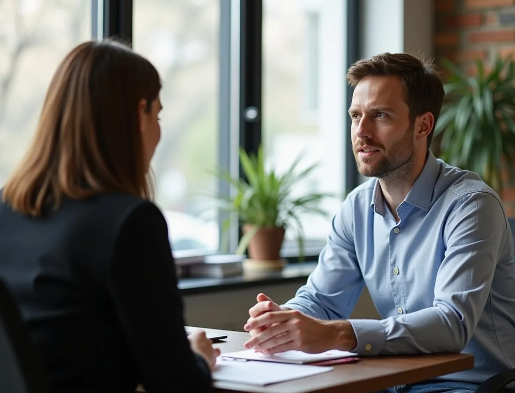 Mentor discussing fundraising strategy with startup founder